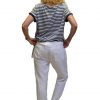 Gemma Ricceri Shirt Streep Zwart Wit Onderstrik Achterkant