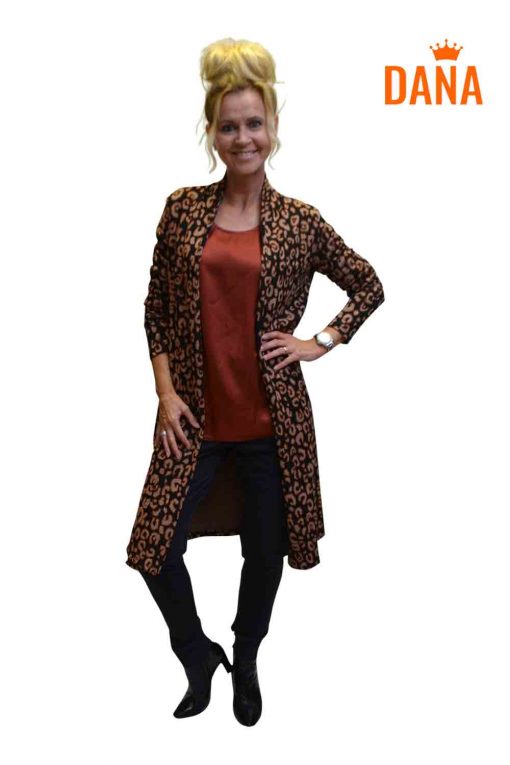 Gemma Ricceri Vest Zwart Roest Leopard