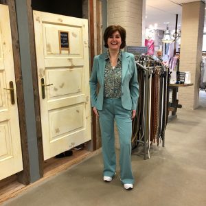 Blazer Mintgroen Vera Jo Mint Groen Flare Broek Store3 Mode & Accessoires